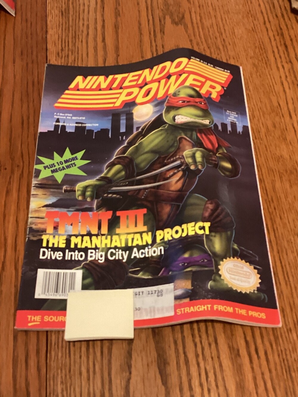 Nintendo Power #33: TMNT III: Manhattan Project Cover & Lemmings Poster (29)